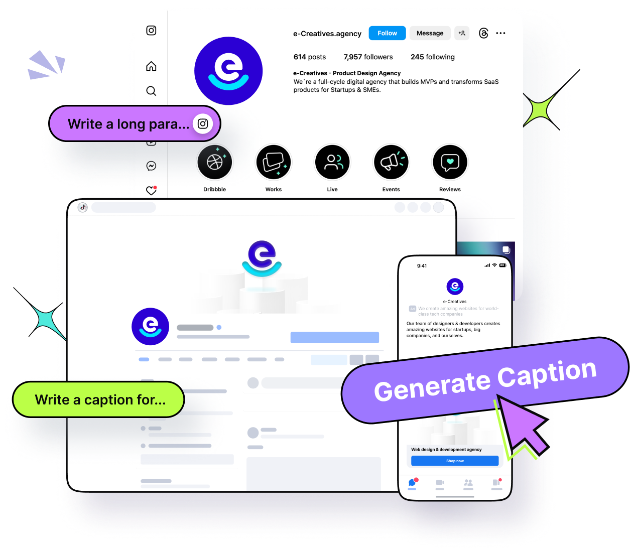 TikTok caption generator